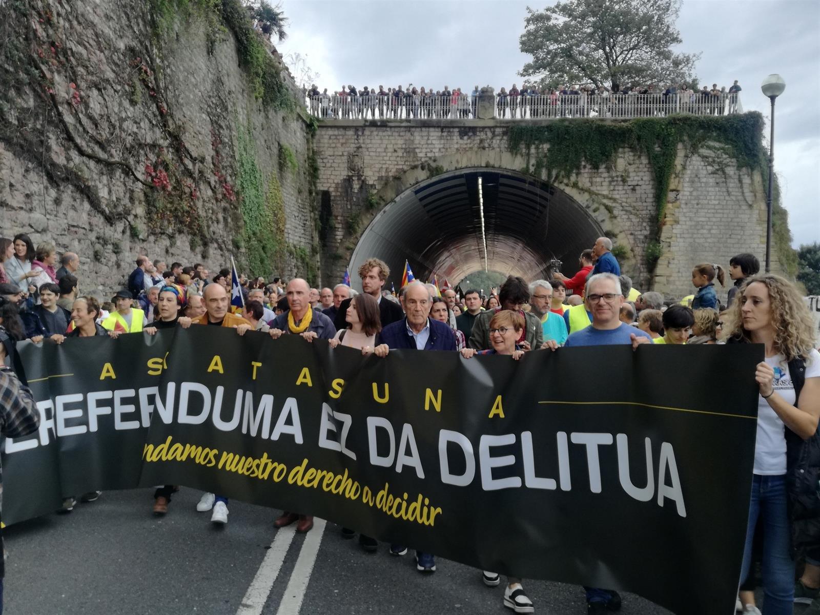 Manifestación País Vasco por Cataluña