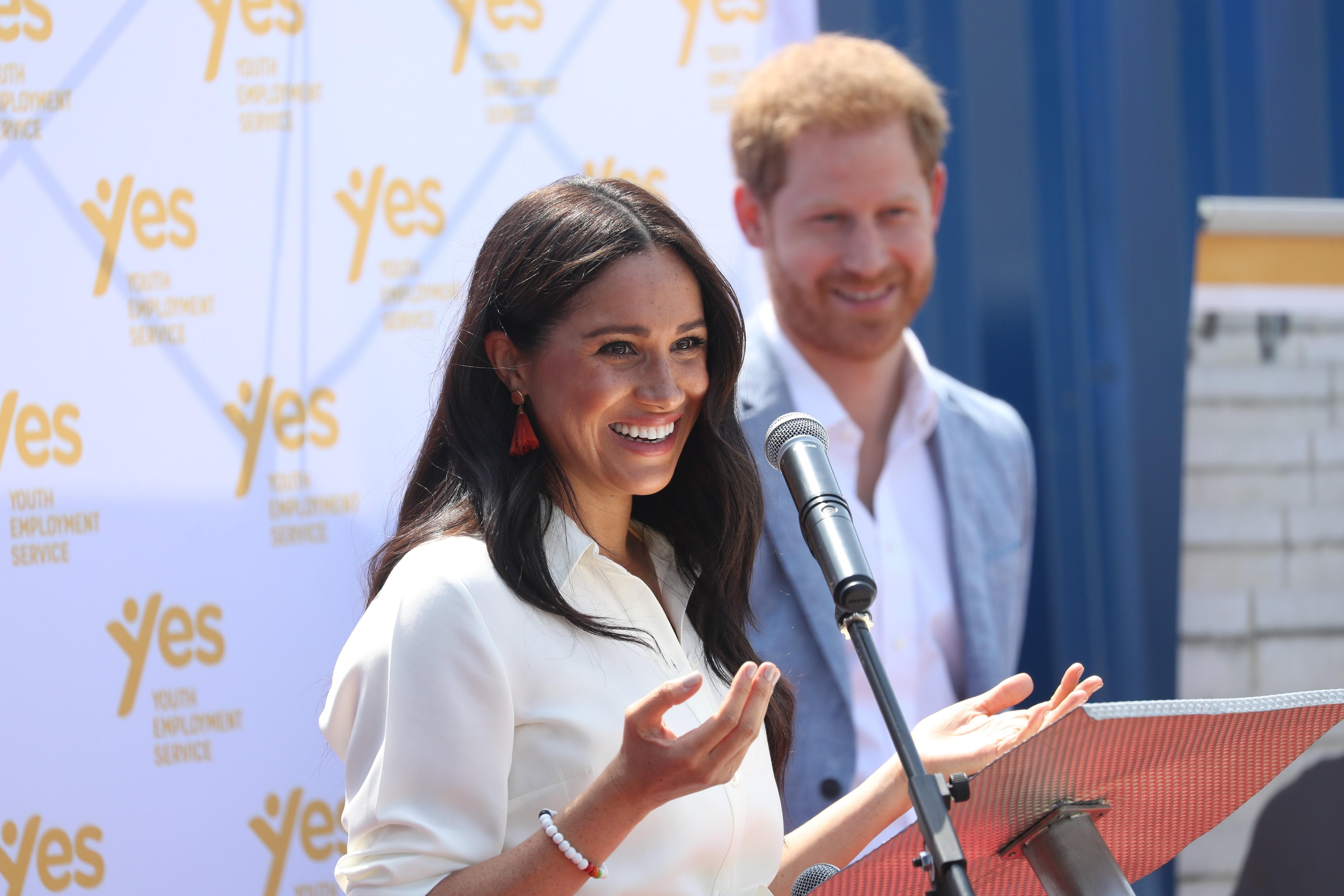 Los duques de Sussex, el prícipe Harry y Meghan Markle, durante una visita a Sudáfrica.