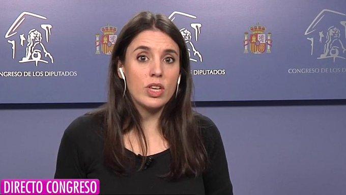 Irene Montero durante la entrevista en 'El Programa de Ana Rosa'. Fuente: Telecinco.