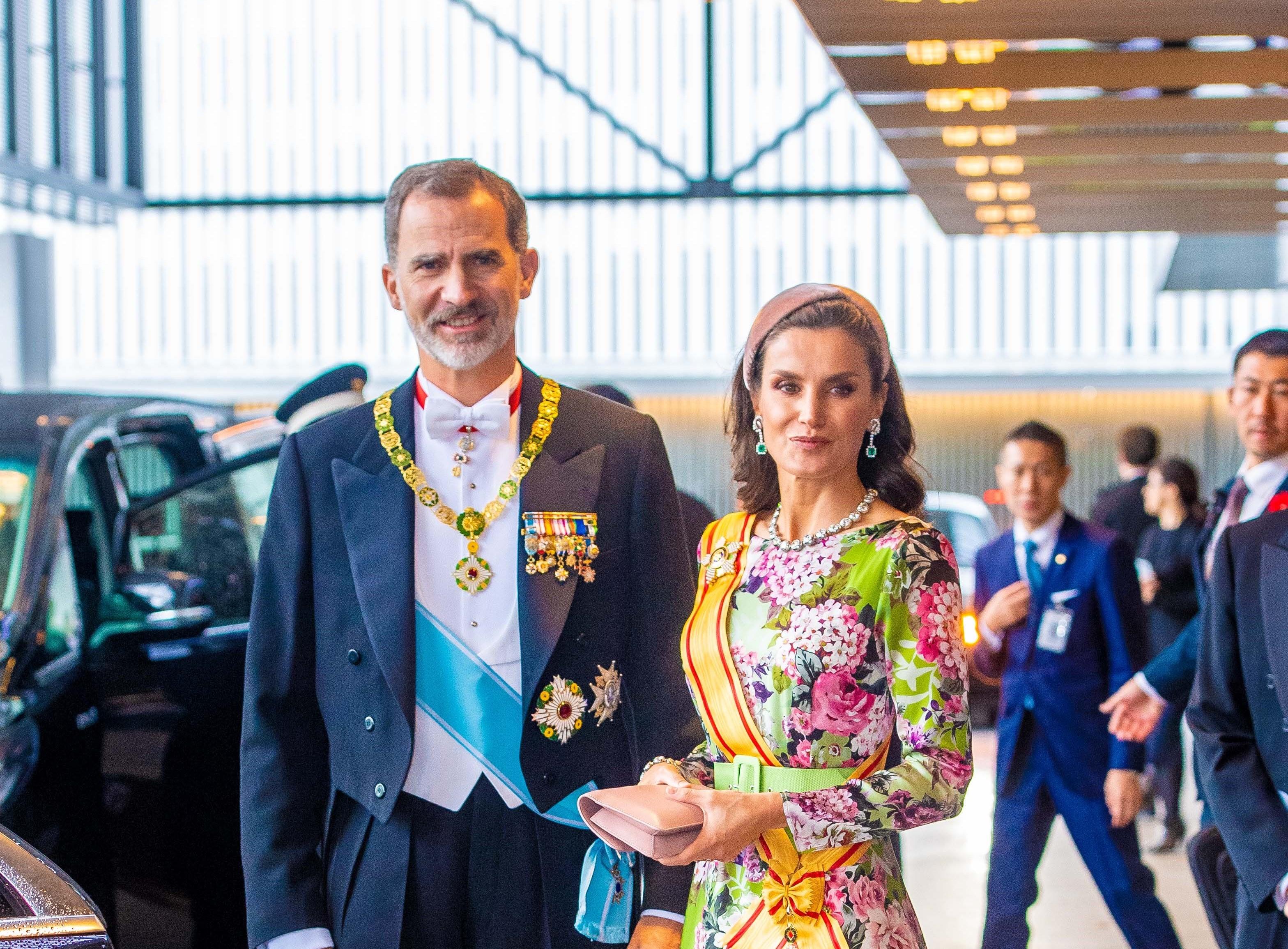 Felipe y Letizia en la ceremonia de entronización de Naruhito, el nuevo emperador de Japón. Europa Press