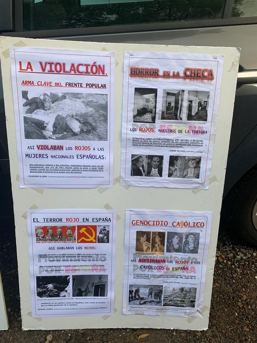 Carteles de Pilar Gutiérrez sobre los Rojos