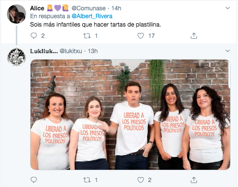 Tuit contra Rivera por el vídeo de "Liberal Ibérico" 4 Tuit contra Rivera por el vídeo de "Liberal Ibérico" 4