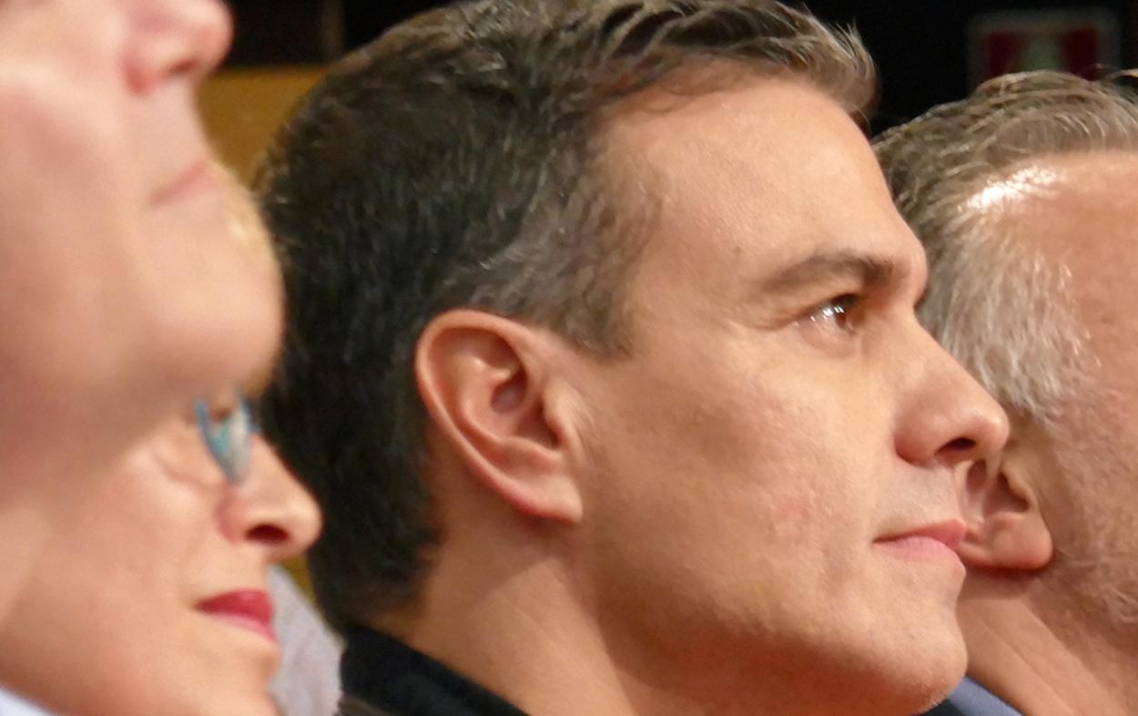 Pedro Sánchez, en un mitin electoral esta semana. EP