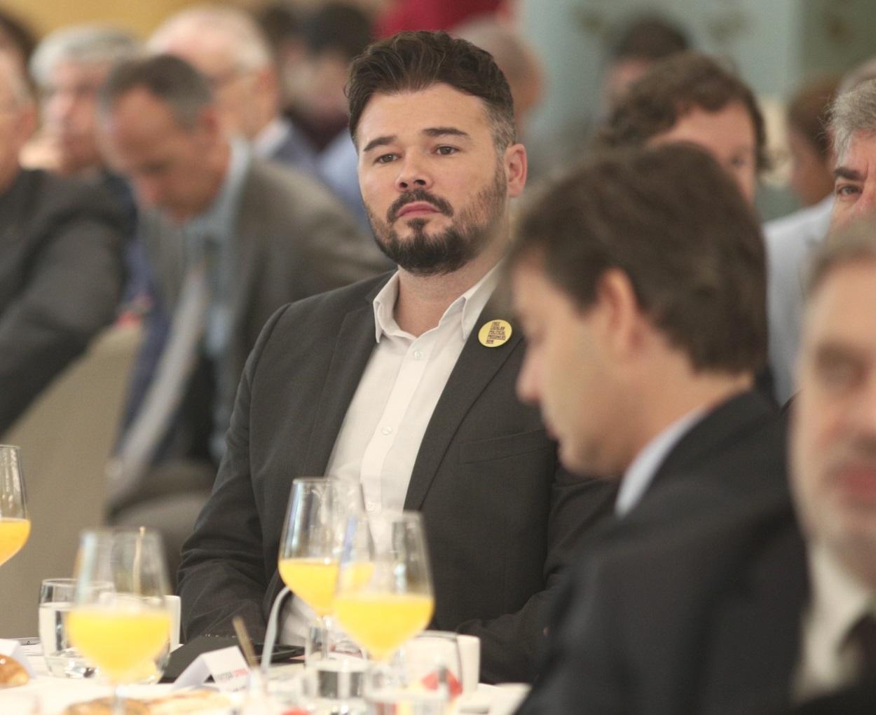 El portavoz de ERC en el Congreso, Gabriel Rufián