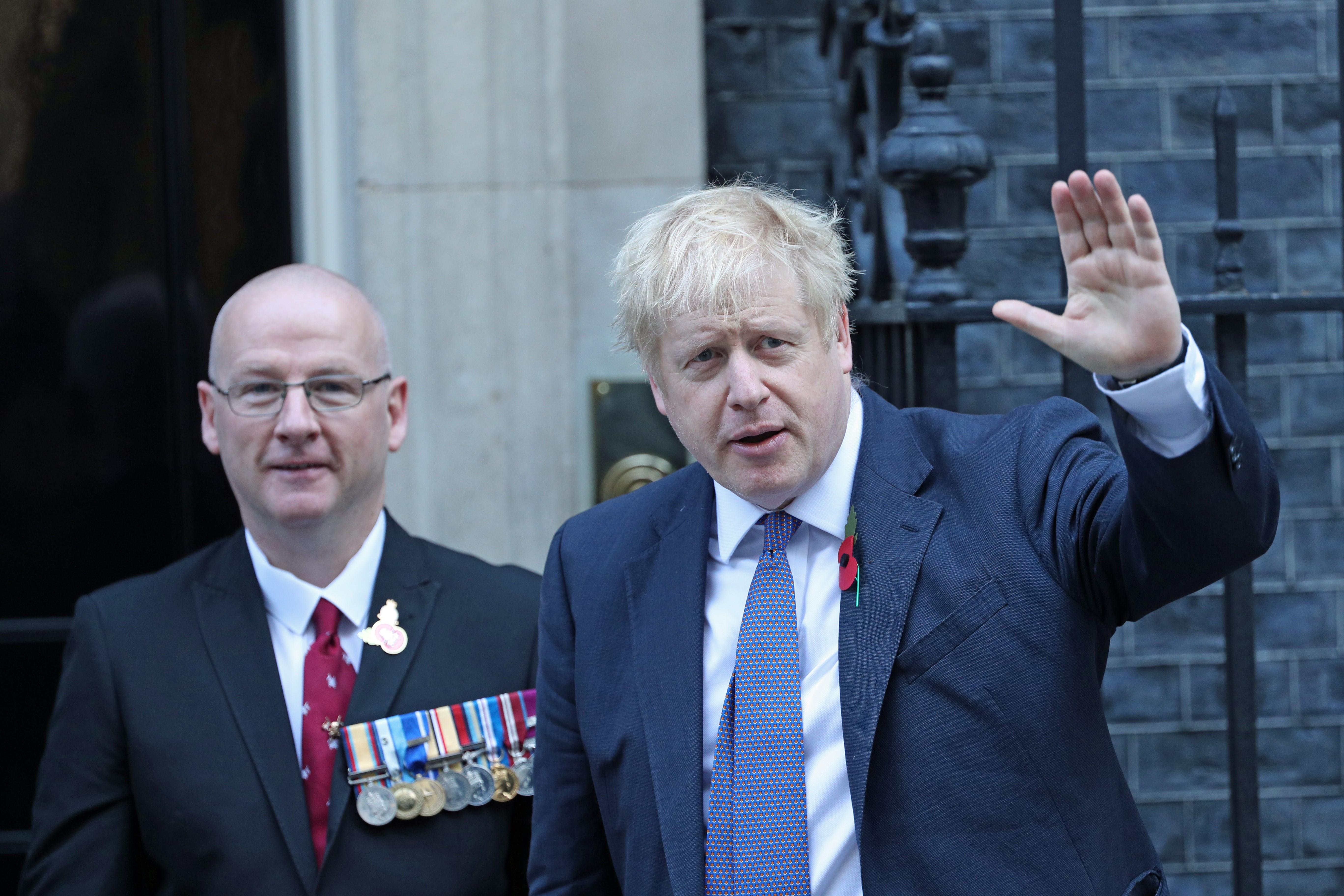 El primer ministro de Reino Unido, Boris Johnson, en Downing Street.