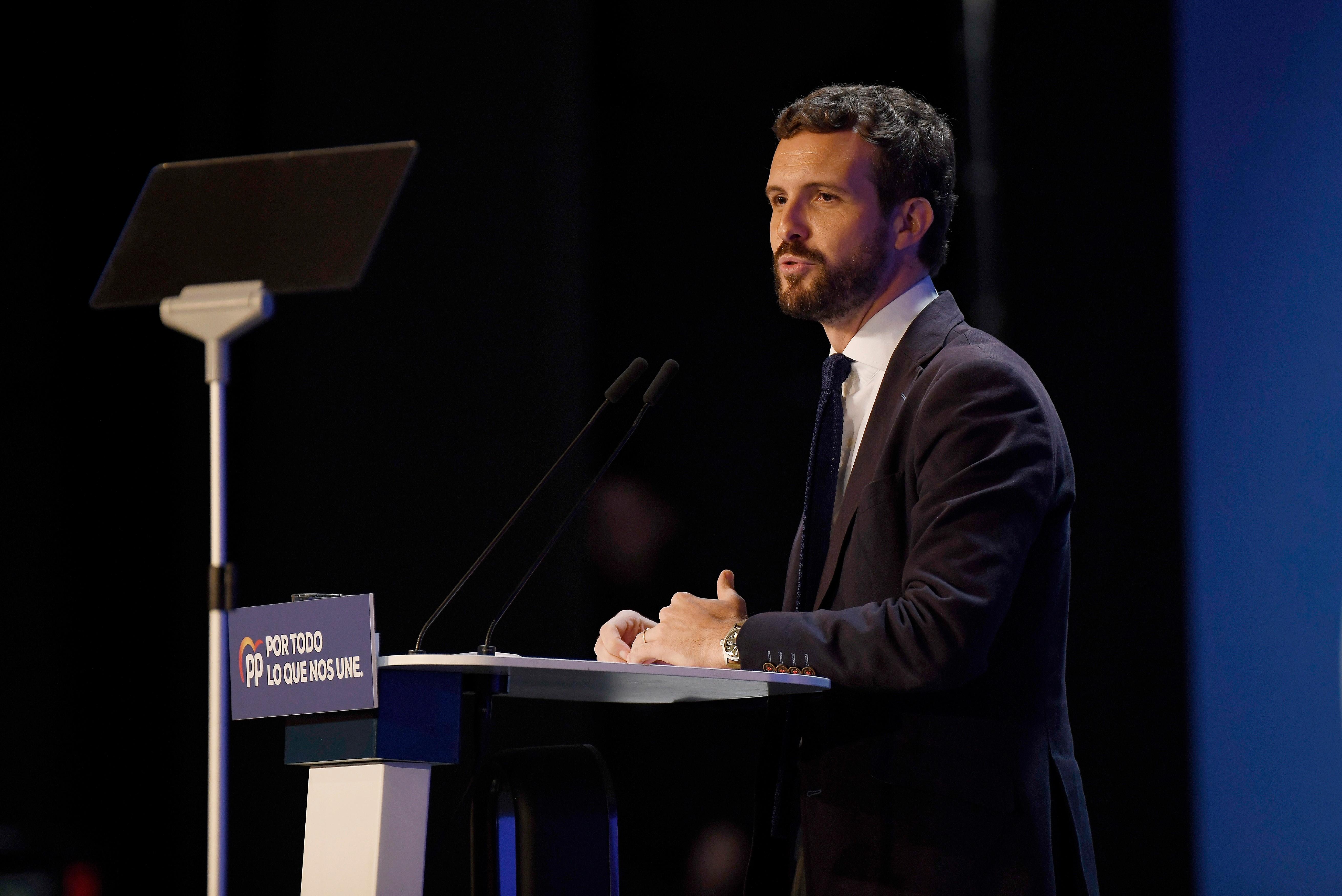 Pablo Casado en la interparlamentaria del PP en la Universidad de Alicante Alicante a 26 de octubre de 2019