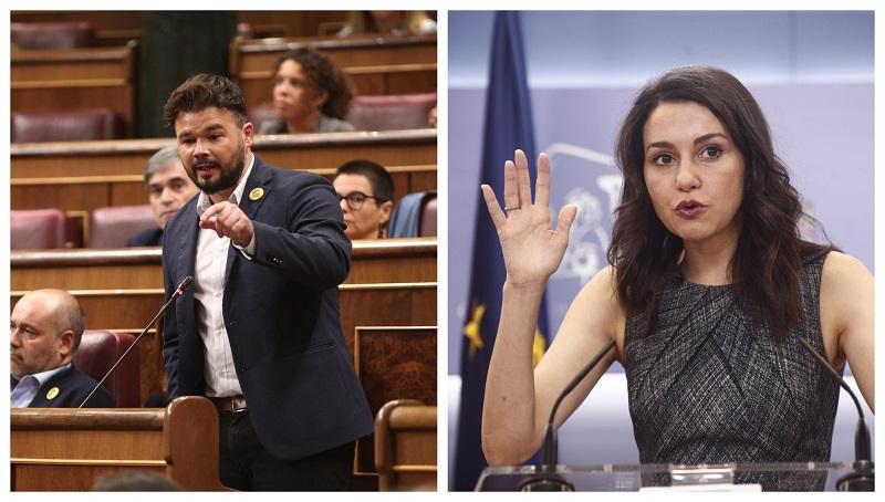 Gabriel Rufián e Inés Arrimadas. Fuente: elaboración propia. 