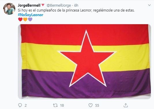Tuit sobre el cumpleaños de Leonor Tuit sobre el cumpleaños de Leonor