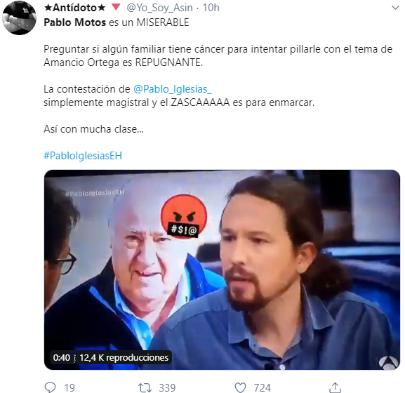 Comentario sobre la pregunta de Pablo Motos 3