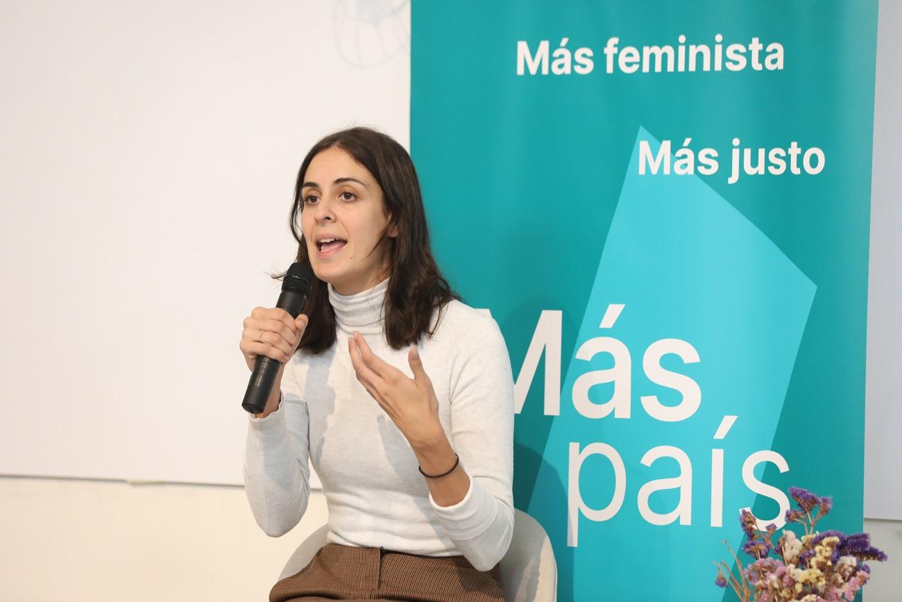 Rita Maestre en el acto de Más País.