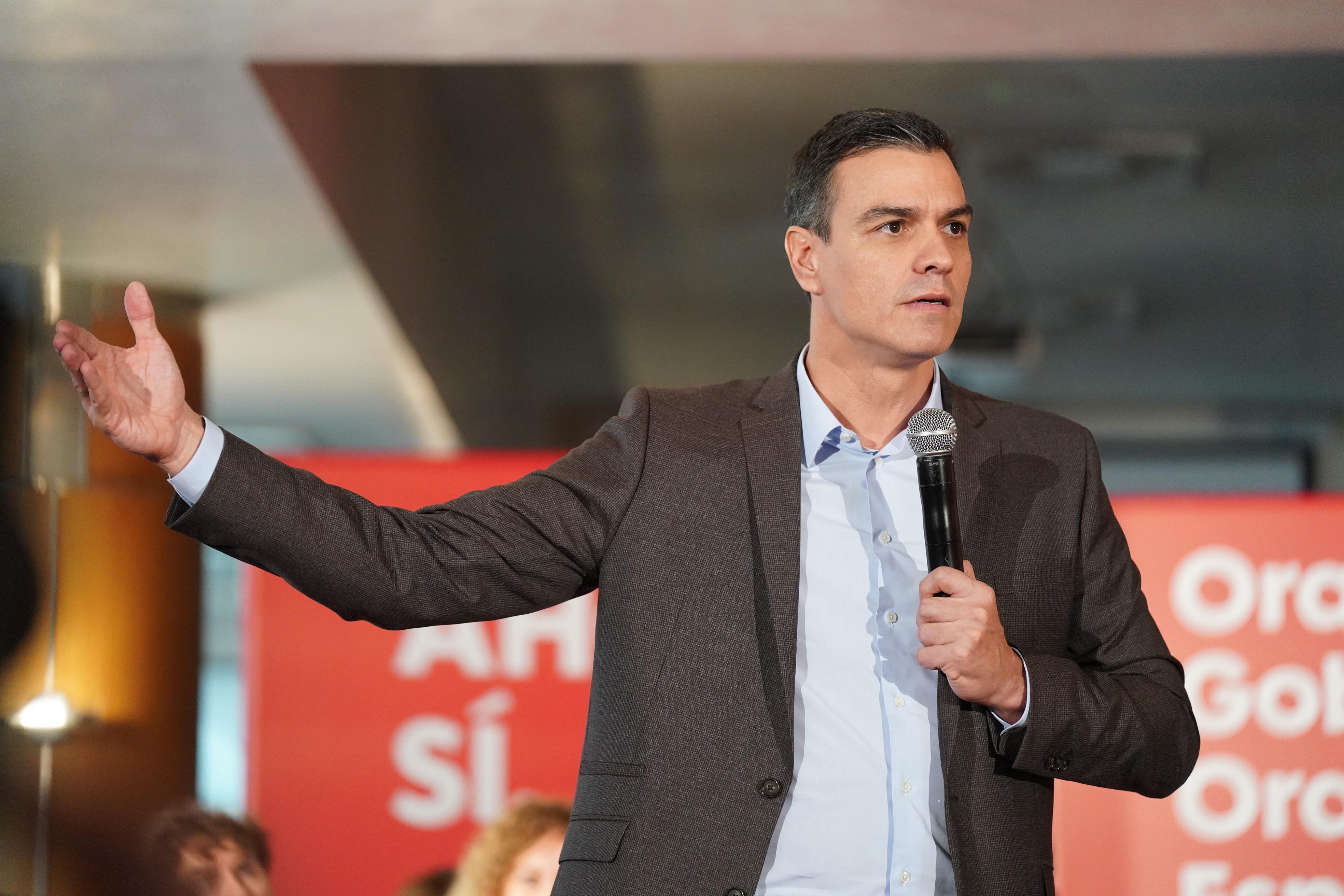 El presidente del Gobierno en funciones y candidato del PSOE al 10N Pedro Sánchez.