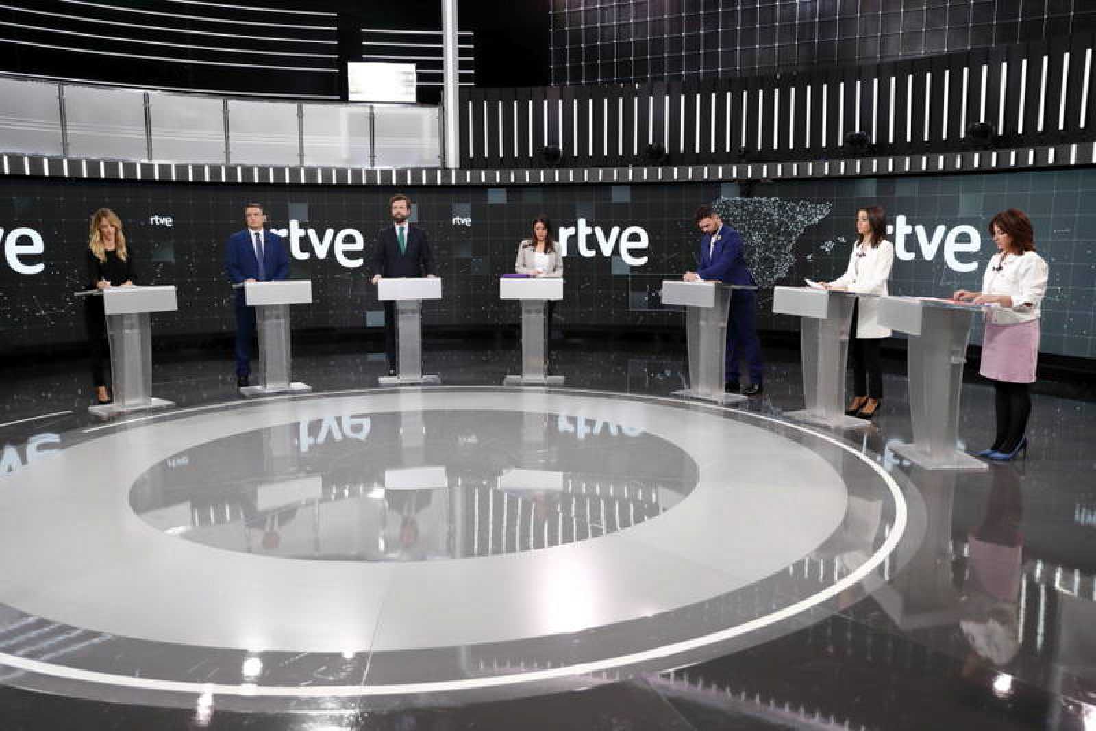 Captura de un momento del debate de portavoces en RTVE