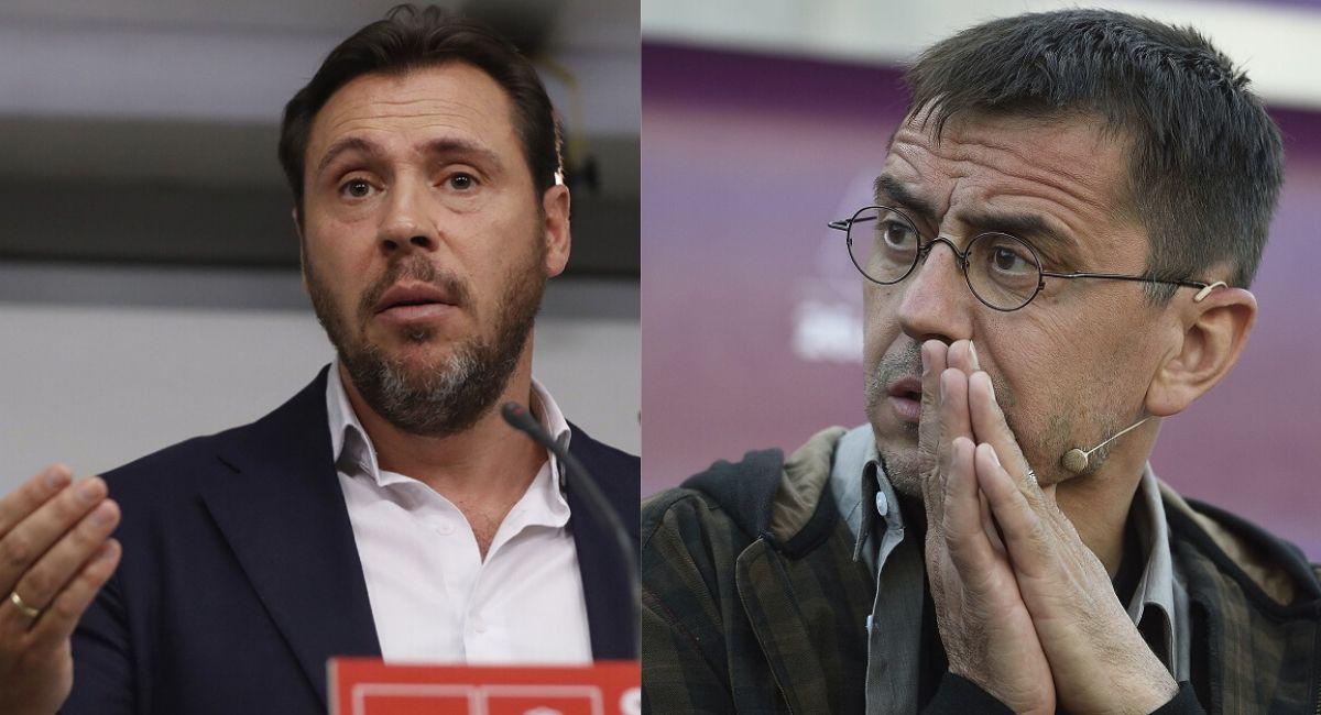 Fotomontaje con imágenes de Monedero y Óscar Puente