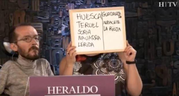 Echenique incluye a Albacete entre el listado de provincias que limitan con Zaragoza