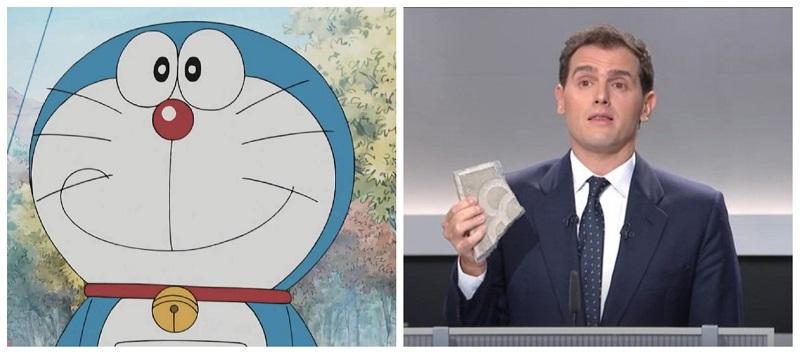 Doraemon y Albert Rivera. Fuente: elaboración propia.
