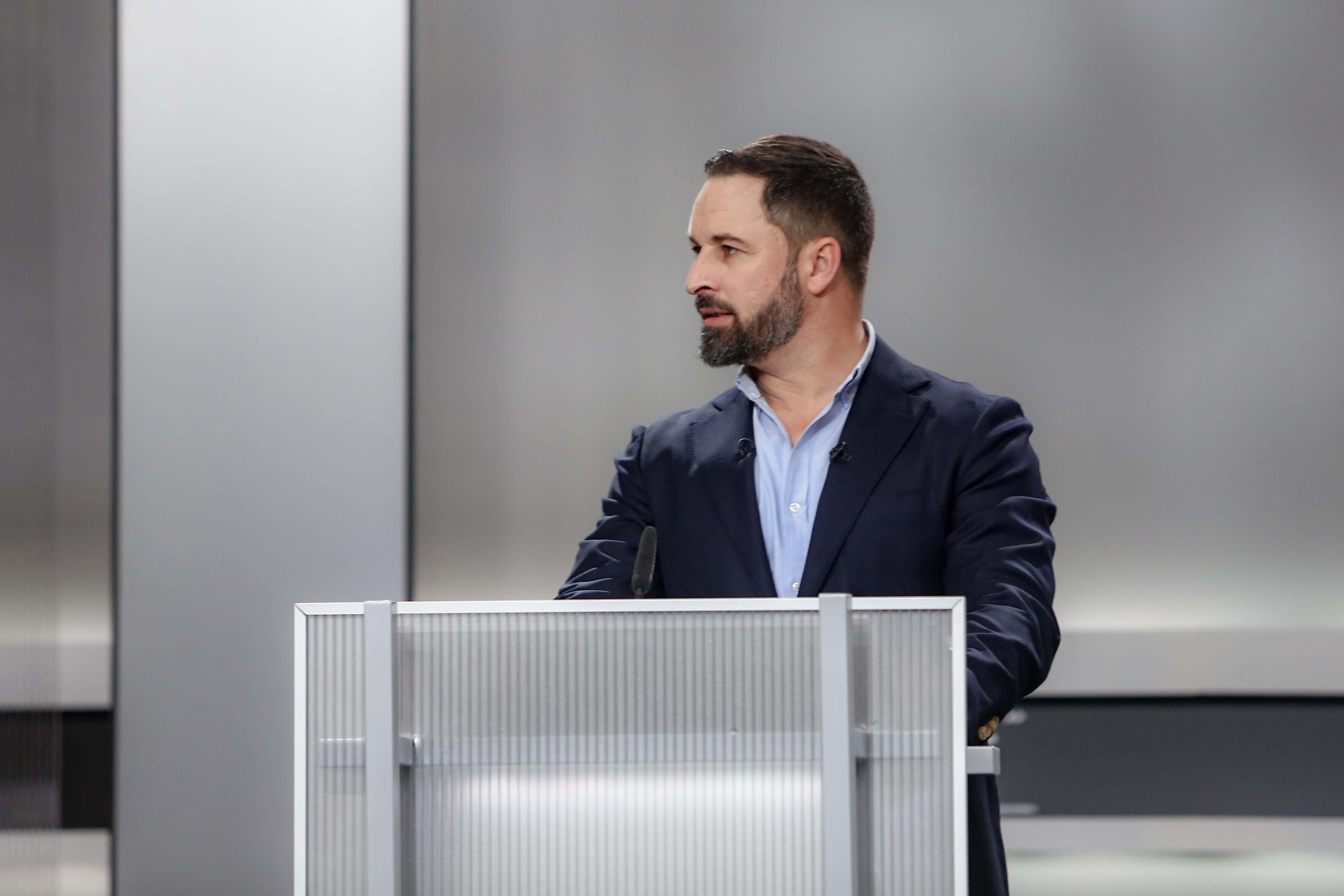 Santiago Abascal antes del debate electoral en televisión en el Pabellón de Cristal de la Casa de Campo de Madrid el 4 de noviembre de 2019  (1)