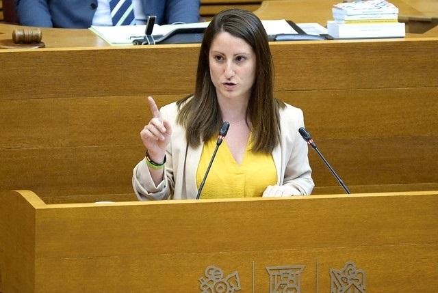 La portavoz de Vox en Les Corts Valencianes, Ana Vega. EP