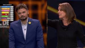 Tensión entre Rufián y la líder de la CUP por "ir a bodas". TV3