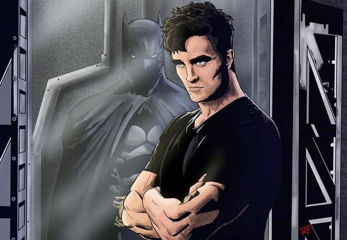 Robert Pattinson como o Batman. Fanart de RF Art!. Twitter