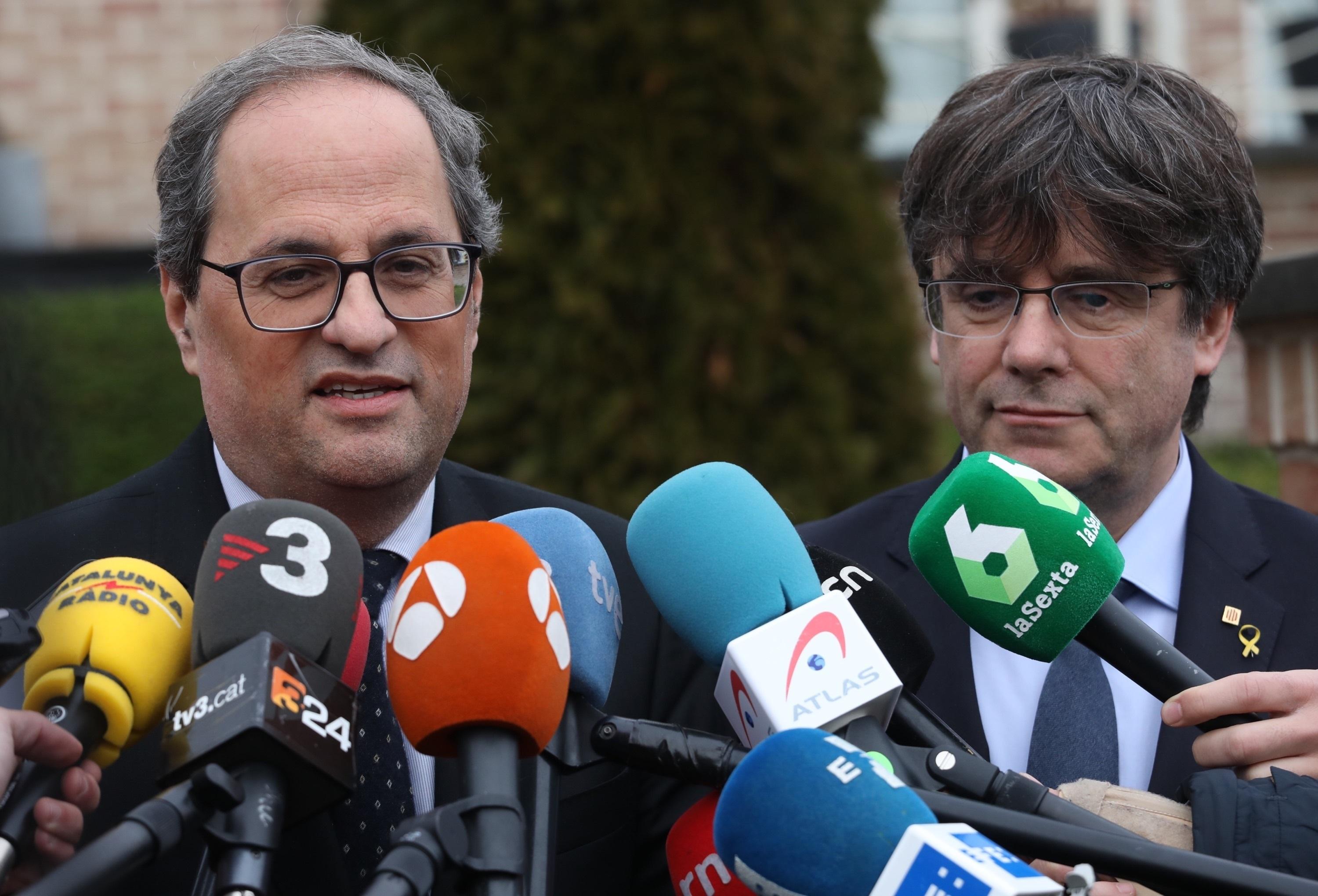 Carles Puigdemont y Quim Torra. EP