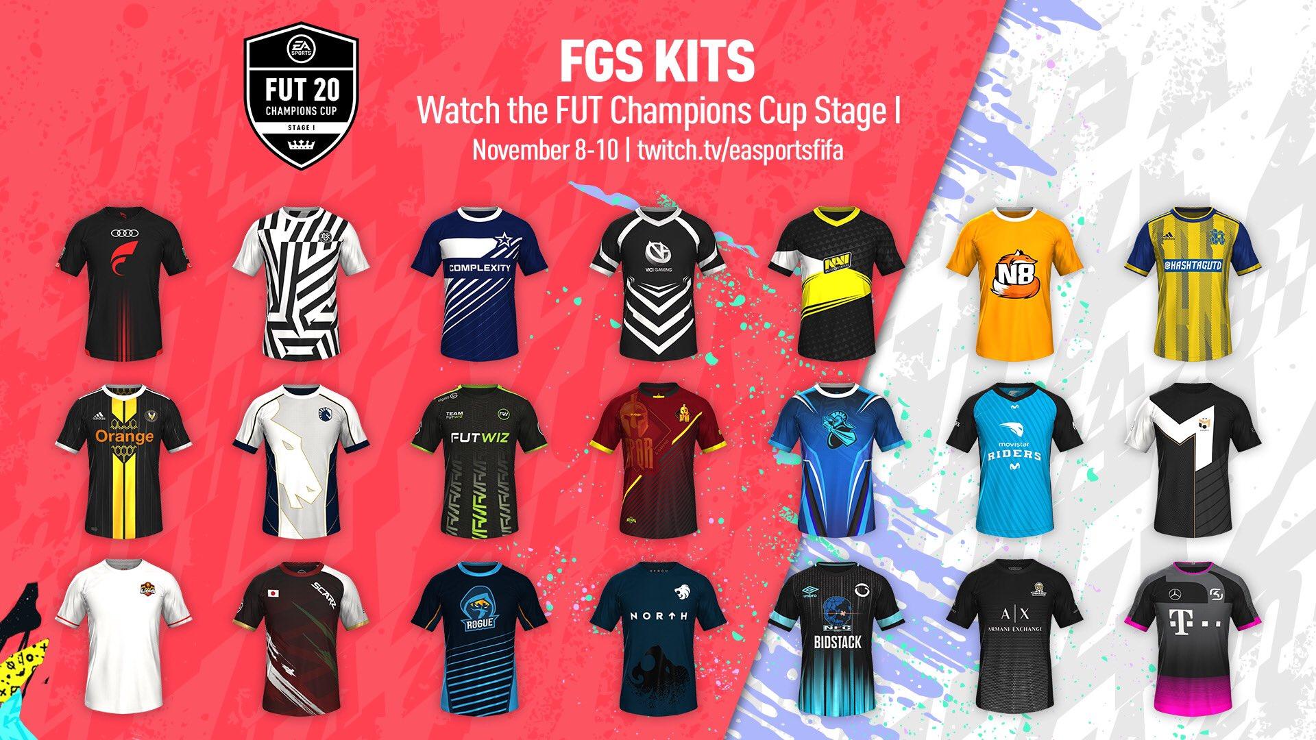 Equipaciones de los clubs competitivos en FIFA 20