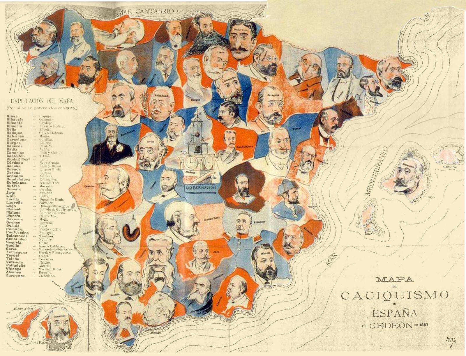 El mapa de los caciques