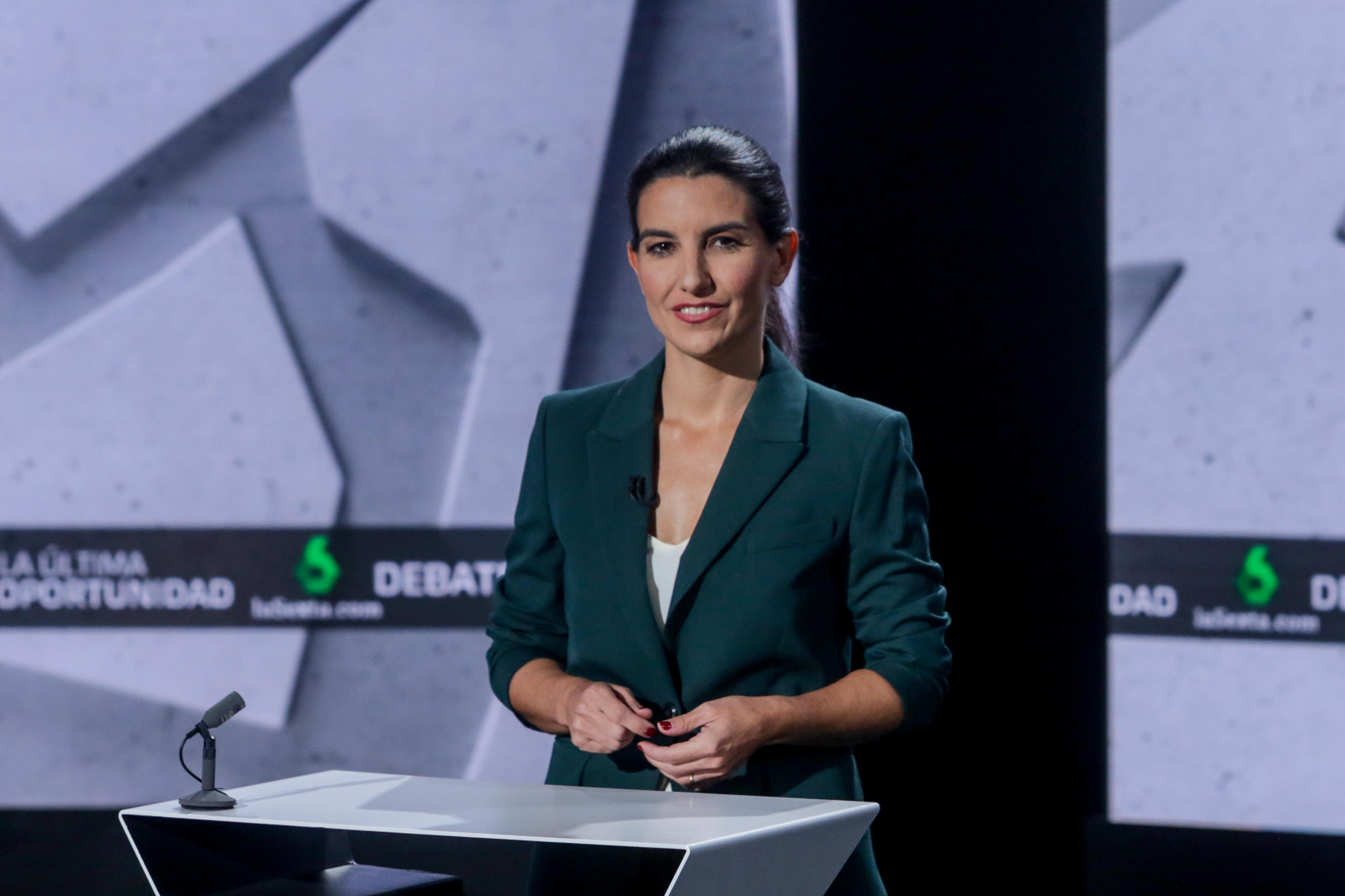 La portavoz de Vox en la Asamblea de Madrid Rocío Monasterio en el debate en laSexta. Europa Press