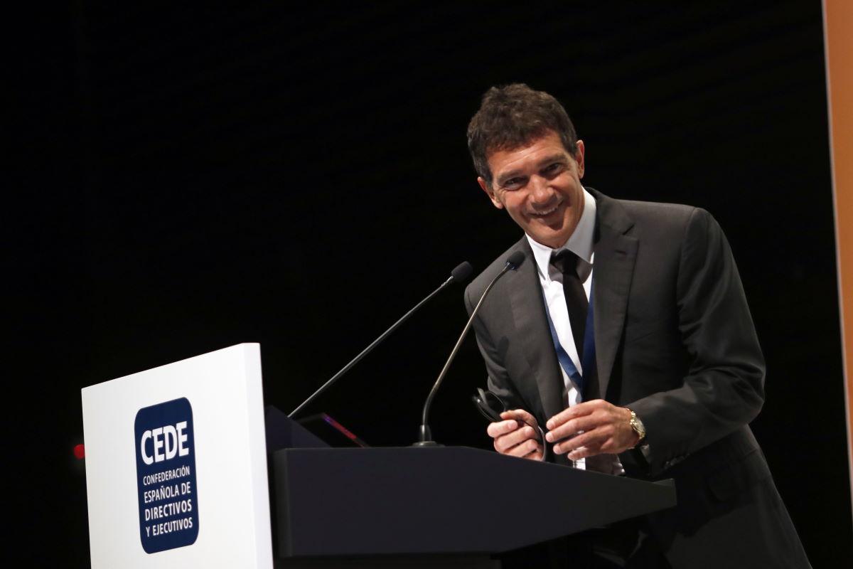El actor Antonio Banderas habló en el Congreso de directivos de liderazgo (Foto: Europa Press) El actor Antonio Banderas habló en el Congreso de directivos de liderazgo (Foto: Europa Press)