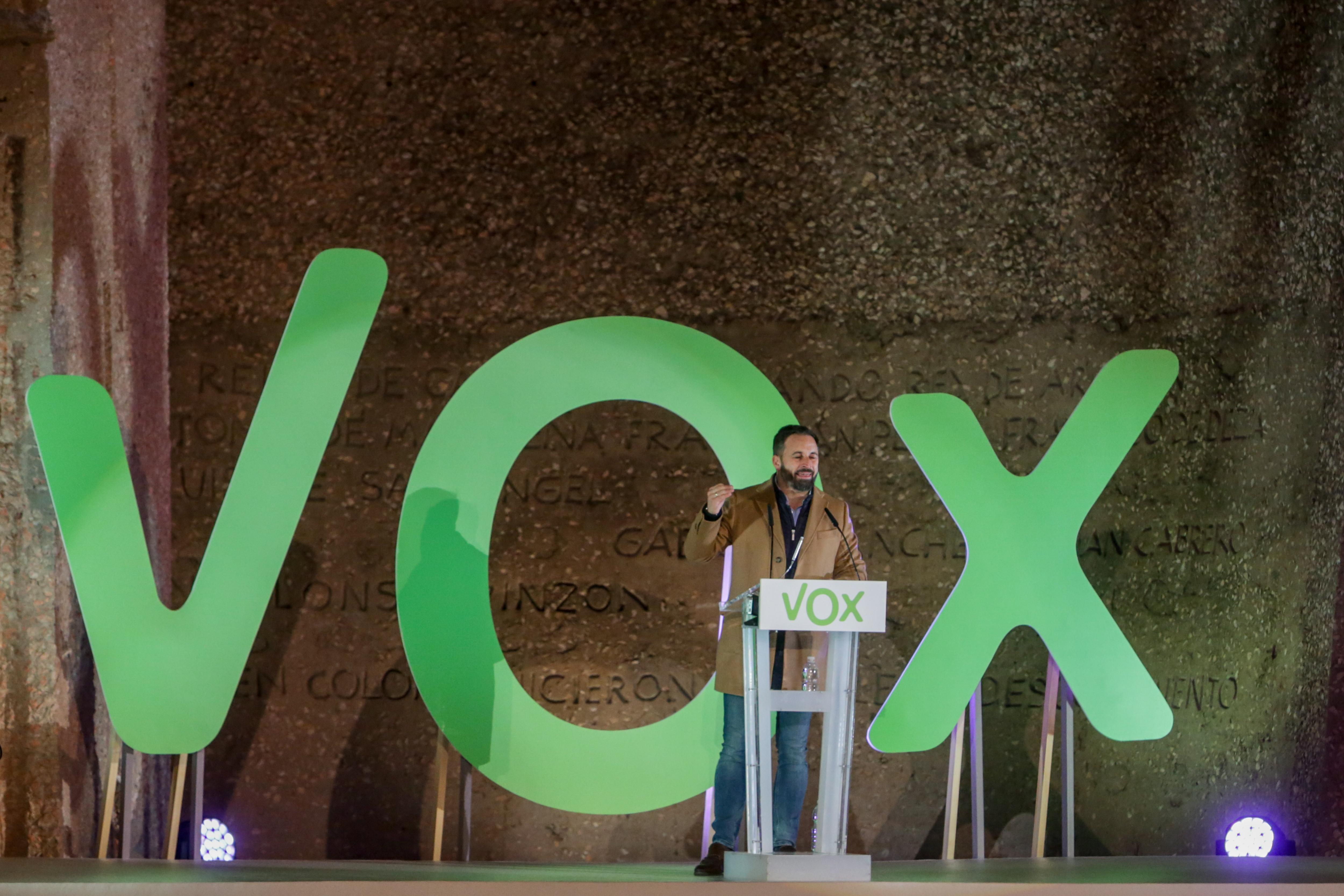 El presidente de VOX Santiago Abascal 