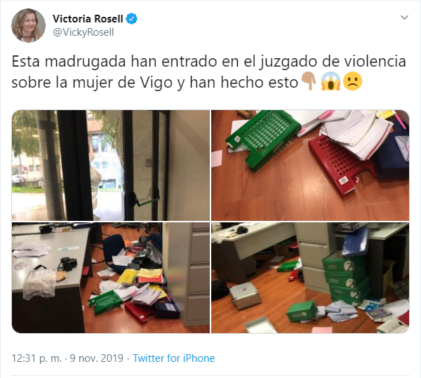Tuit de Victoria Rosell. Tuit de Victoria Rosell.