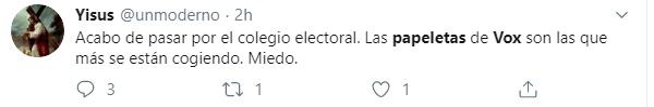 Mensaje papeletas Vox 2 Mensaje papeletas Vox 2