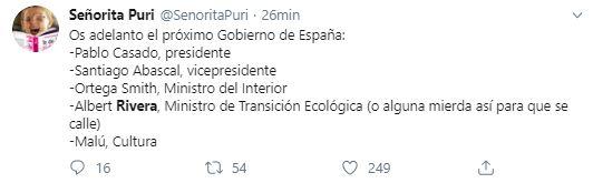 Tuit sobre Rivera