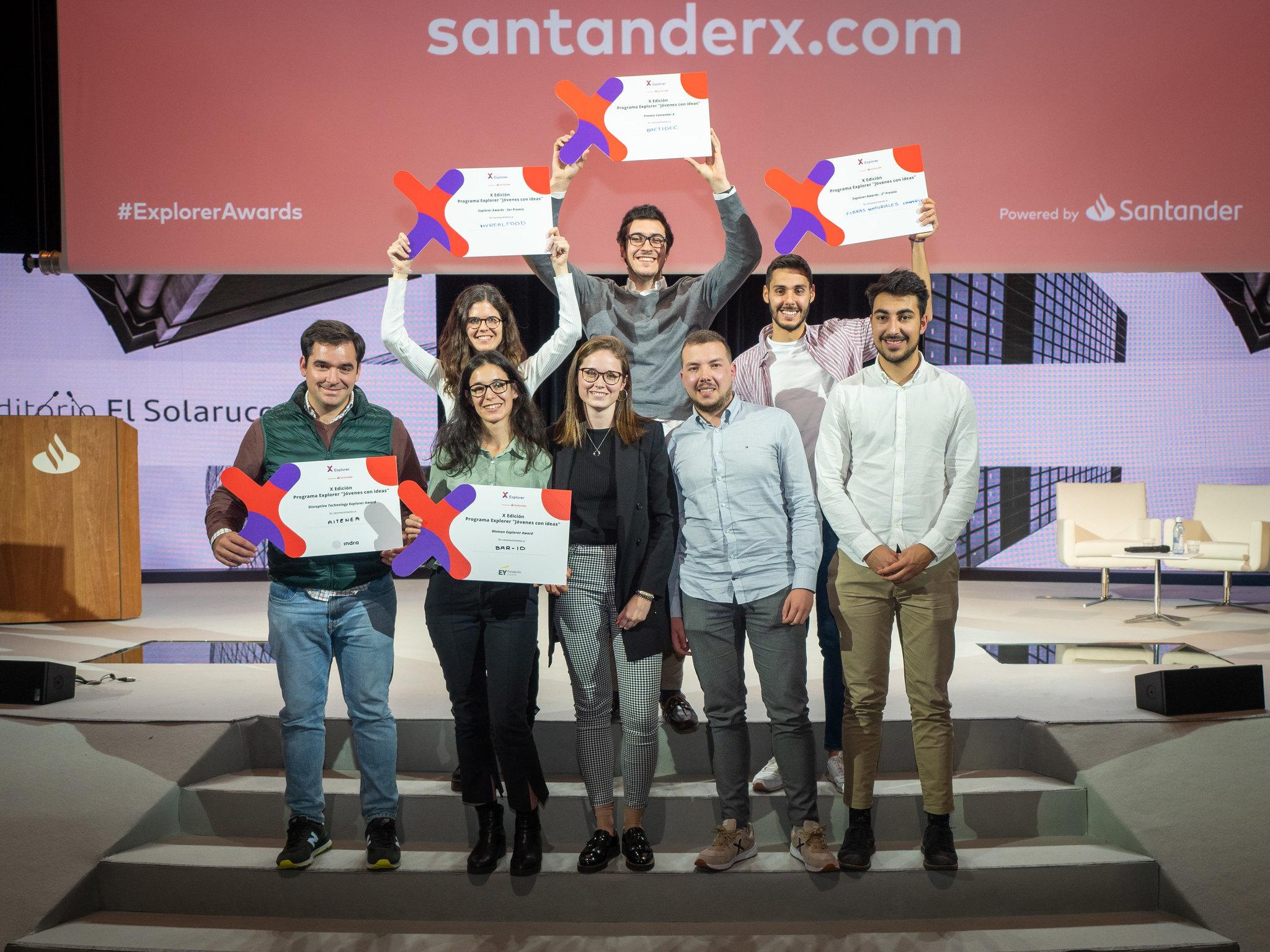 Los ganadores del premio Explorer 2019 de Banco Santander