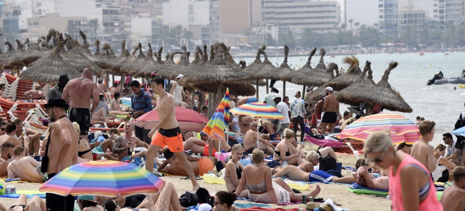 Turistas en la Playa de Palma