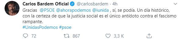 Tuit Carlos Bardem