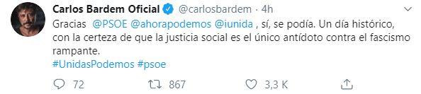 Tuit Carlos Bardem Tuit Carlos Bardem