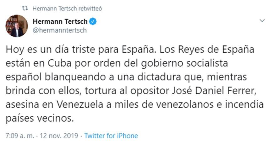 Hermann Tertsch pide que el Ejército imponga el orden constitucional Hermann Tertsch pide que el Ejército imponga el orden constitucional