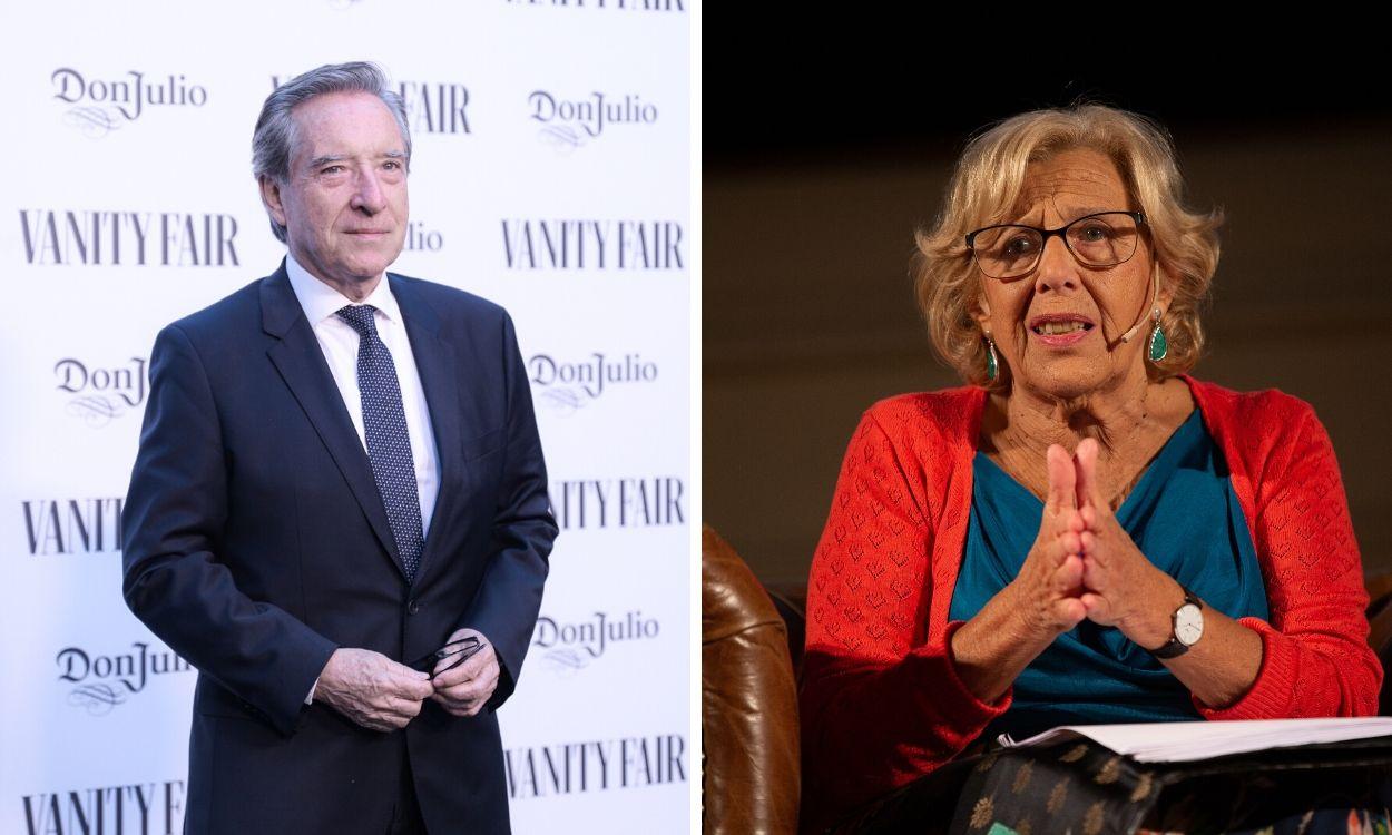 Iñaki Gabilondo y Manuela Carmena. Montaje.