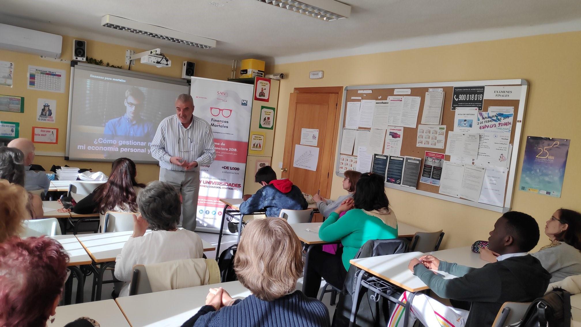 Una clase de finanzas para mortales, iniciativa del Banco Santander.