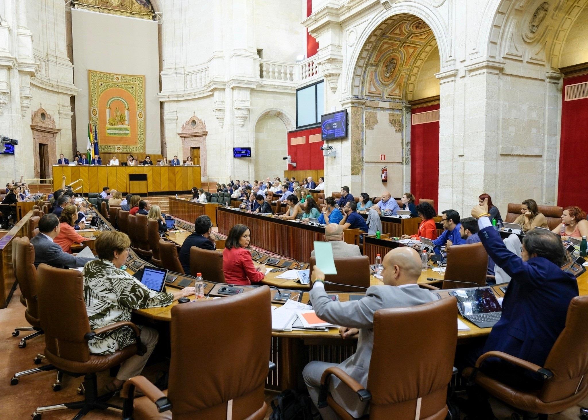 Pleno del Parlamento andaluz. EP