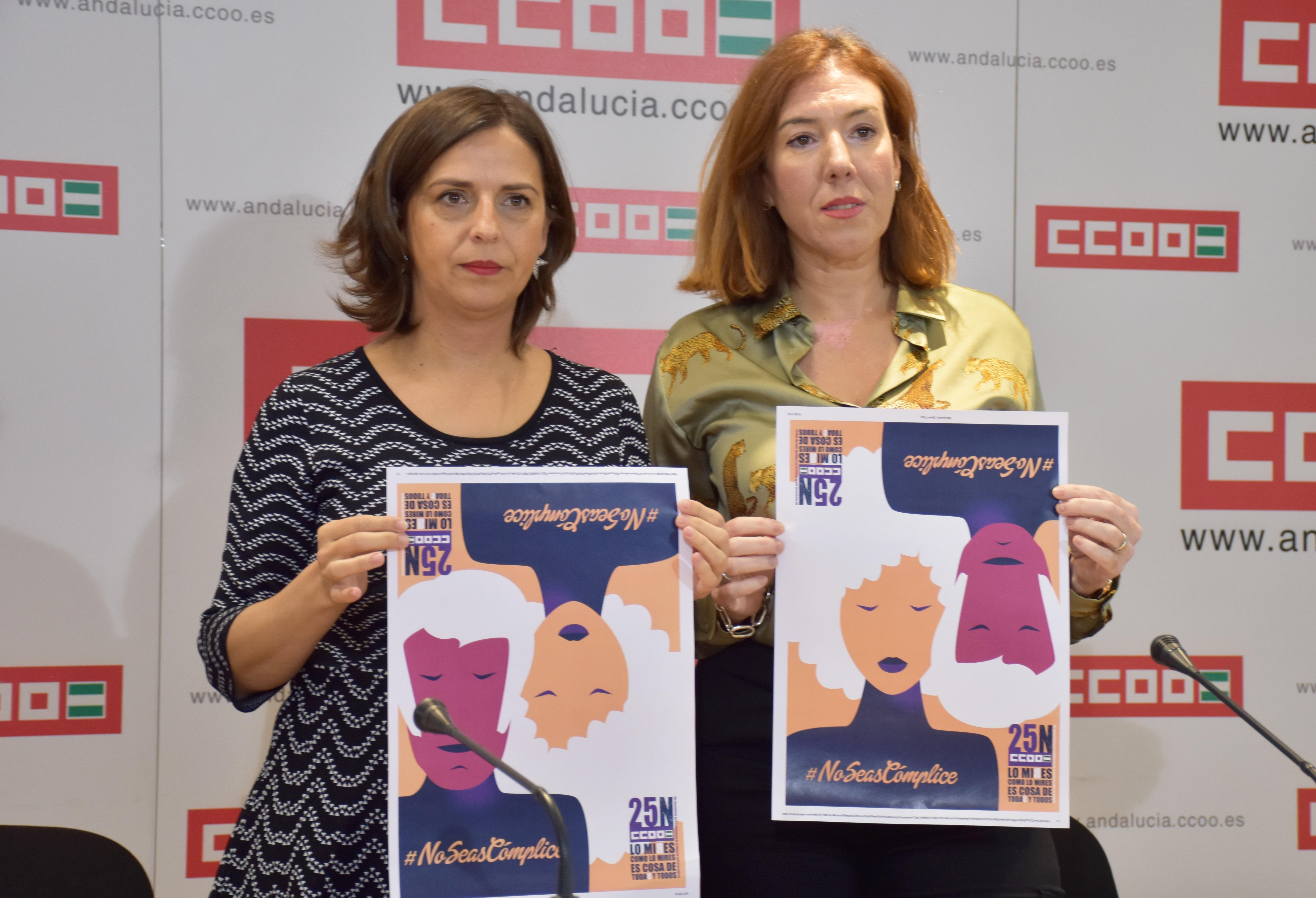 Presentación del informe anual de CCOO sobre mujeres víctimas de la violencia de género en Andalucía 