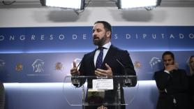 El presidente de Vox Santiago Abascal comparece en el Congreso de los Diputados