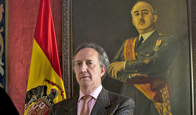 El portavoz de la Fundación Nacional Francisco Franco, Jaime Alonso García