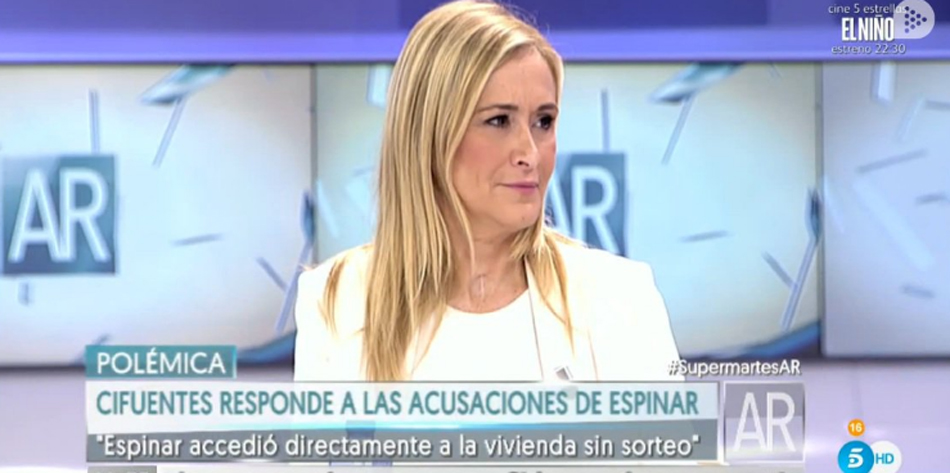 La presidenta madrileña, Cristina Cifuentes