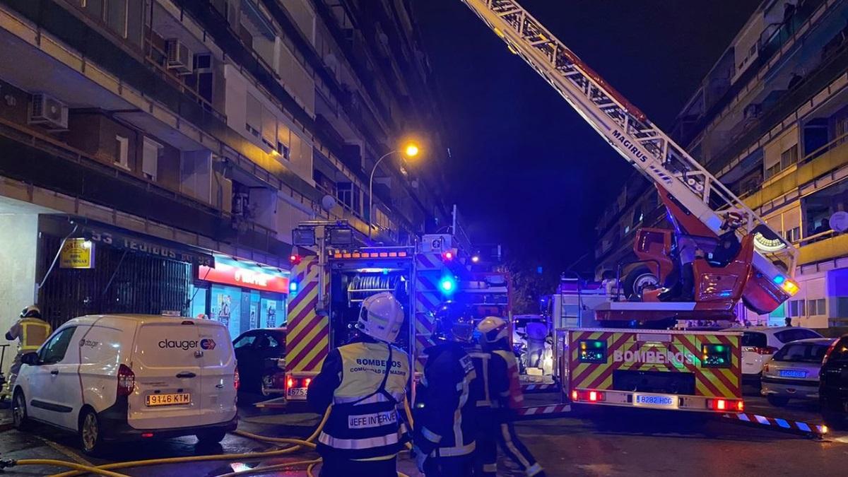 Un niño salva a sus hermanos de las llamas en un incendio en Leganés con más de 30 heridos. Telemadrid
