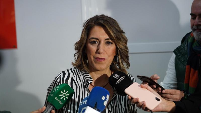 La secretaria general del PSOE de Andalucía Susana Díaz este sábado