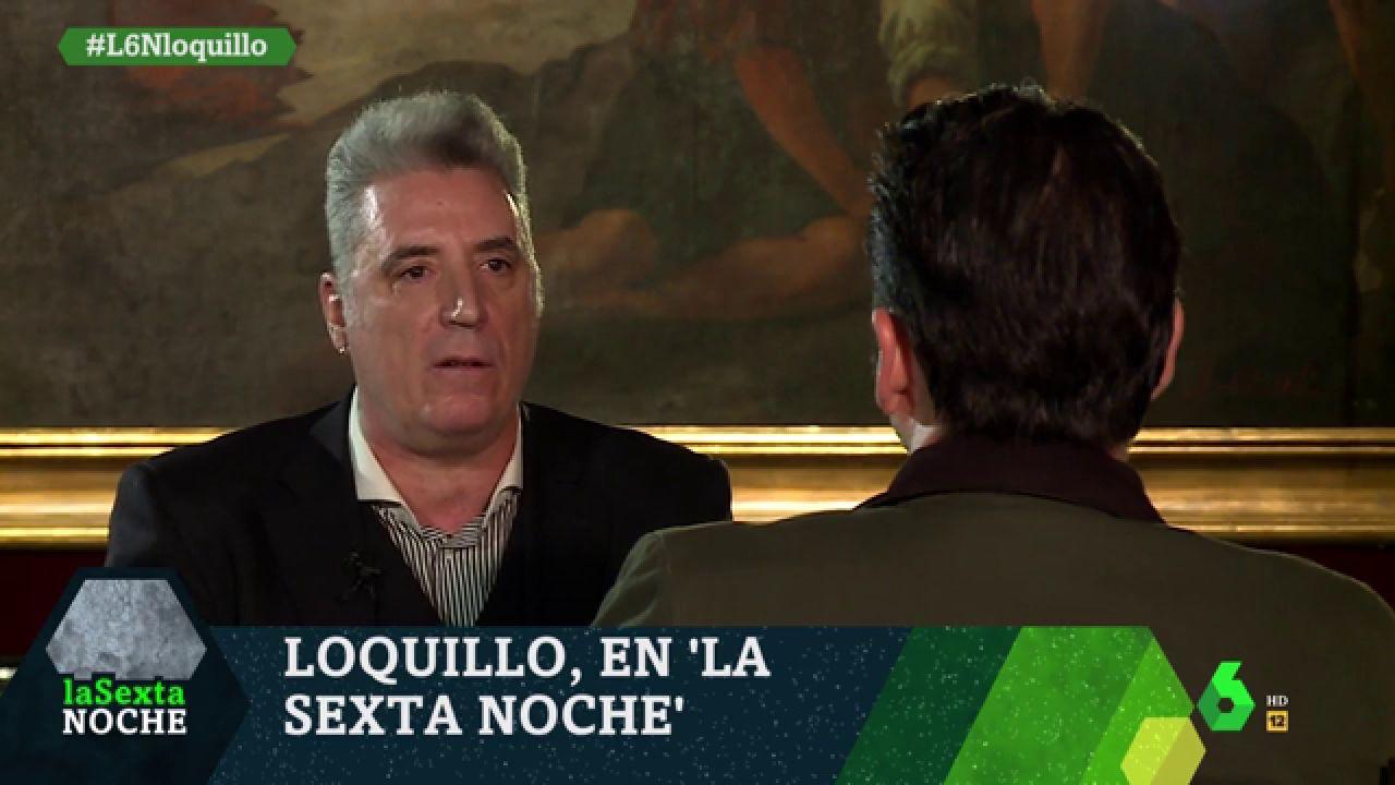 Loquillo durante la entrevista en 'La Sexta Noche'. Fuente: laSexta.