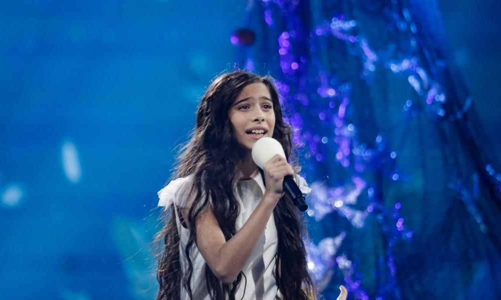 Melodi interpretando Marte en Eurovisión Junior