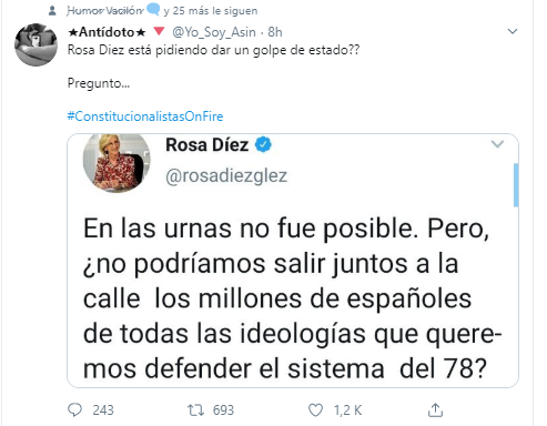 Tuit de Rosa Díez