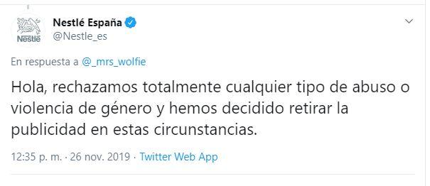 Respuesta de Nestle Respuesta de Nestle